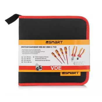 Set di utensili VDE Smart365 SM-51-12007 — utensili manuali isolati, 7 pezzi con valigetta