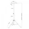 Supporto a soffitto per proiettore MACLEAN MC-953 — acciaio, regolabile in altezza 1,2–1,7 m