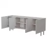 Cassettiera Cama Meble LUCCA 4D — 200 x 40 x 80 cm, cashmere, truciolare