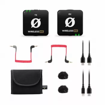 WIME RODE WIRELESS ME Sistema microfonico wireless dual-channel per vlogger e podcaster
