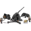 Set di costruzione Cobi mattoncini cannone antiaereo 8,8 cm con rimorchio – 360 pezzi