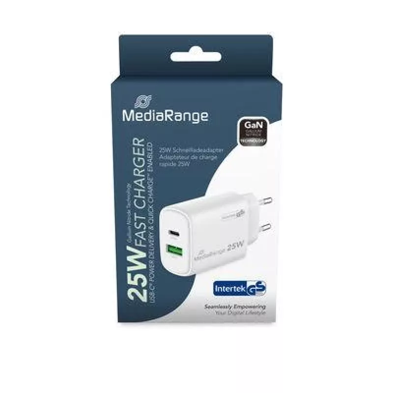 Alimentatore USB/USB-C 25W/FAST MRMA112-2 Mediarange