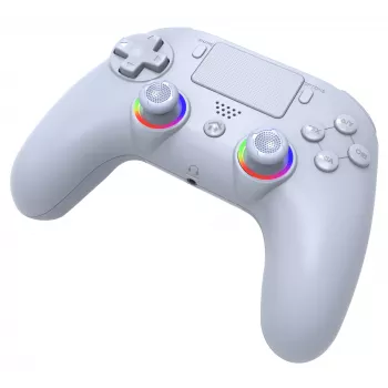 Controller LED wireless SUBSONIC SA5639-2 — per PS4 e PC, bianco, connessione wireless