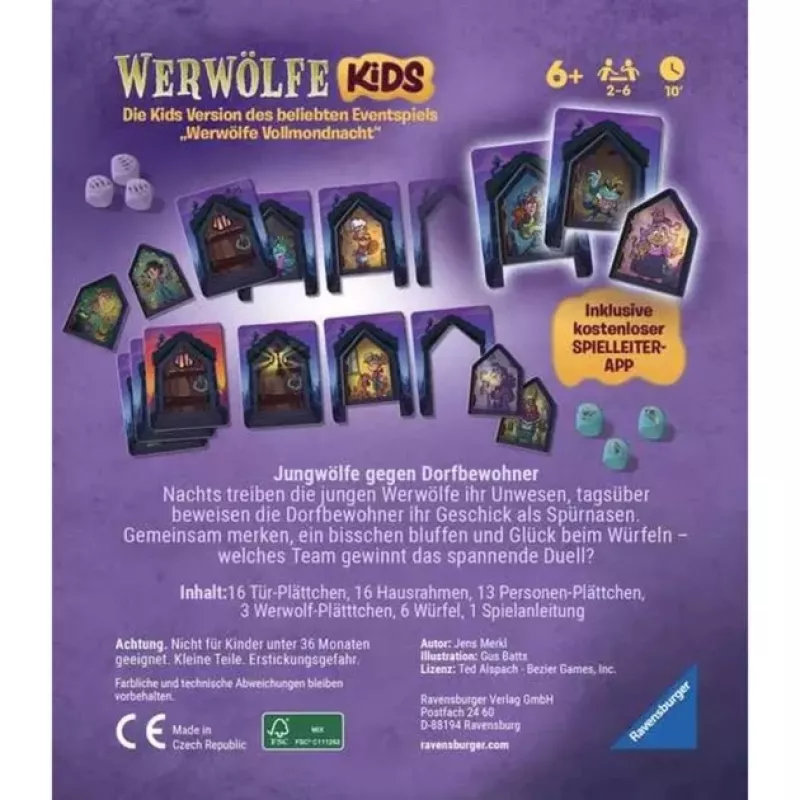 Ravensburger Werwölfe – Nacht der jungen Wölfe gioco di carte