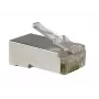 Connettore RJ45 A-LAN WT003, colore alluminio, 2 g, per terminazioni di cavi di rete