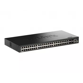 D-Link switch smart managed stackable Gigabit 52 porte con 4 porte 10G SFP+
