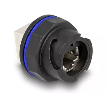 DeLOCK 67048 Presa da incasso / accoppiatore RJ45 Cat.6A, nero