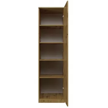 Topeshop SD-50 ARTISAN KPL armadio/guardaroba camera da letto 5 ripiani 1 porta rovere