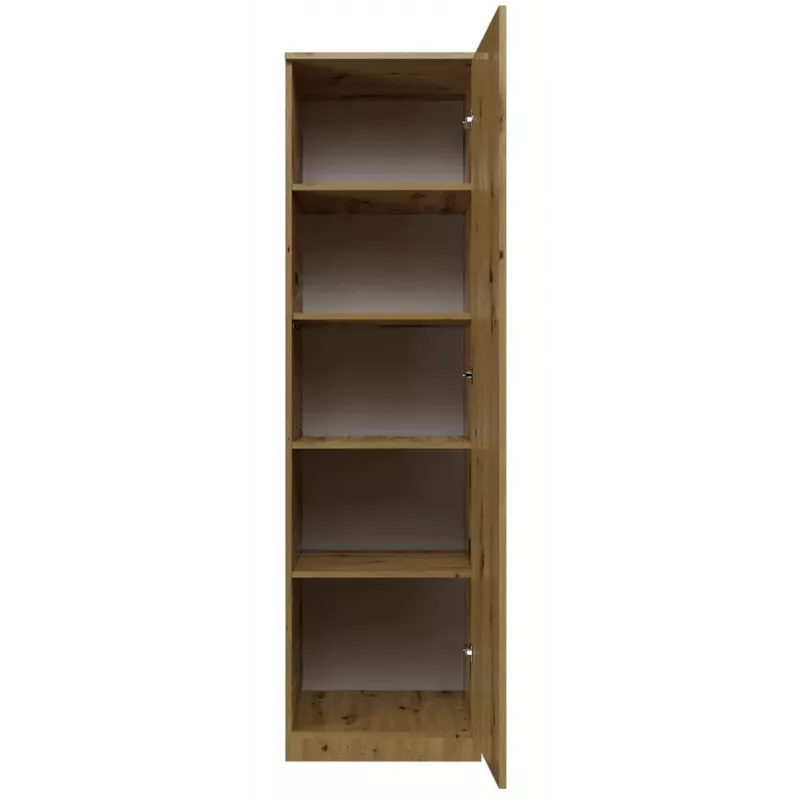 Topeshop SD-50 ARTISAN KPL armadio/guardaroba camera da letto 5 ripiani 1 porta rovere