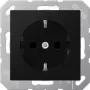 Presa Tipo F Jung A 1520 BFKI SWM — 250 V, 16 A, Termoplastico, 55×55 mm, nero/grafite