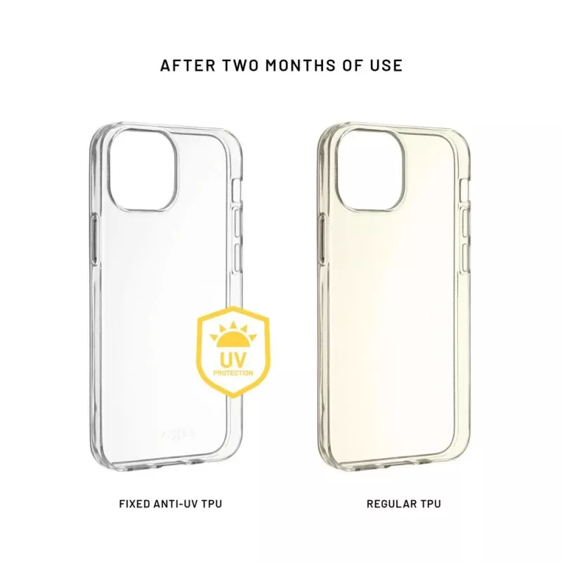 Custodia protettiva FIXED per Samsung Galaxy S25+ — TPU trasparente, modello FIXTCCA-1505-TR