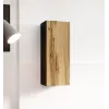 Armadio Cama VIGO 90 chiuso 90/35/32 nero/rovere Wotan