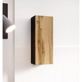 Armadio Cama VIGO 90 chiuso 90/35/32 nero/rovere Wotan