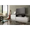 Mobile TV Cama SIGMA 3 180 bianco/bianco lucido + nero