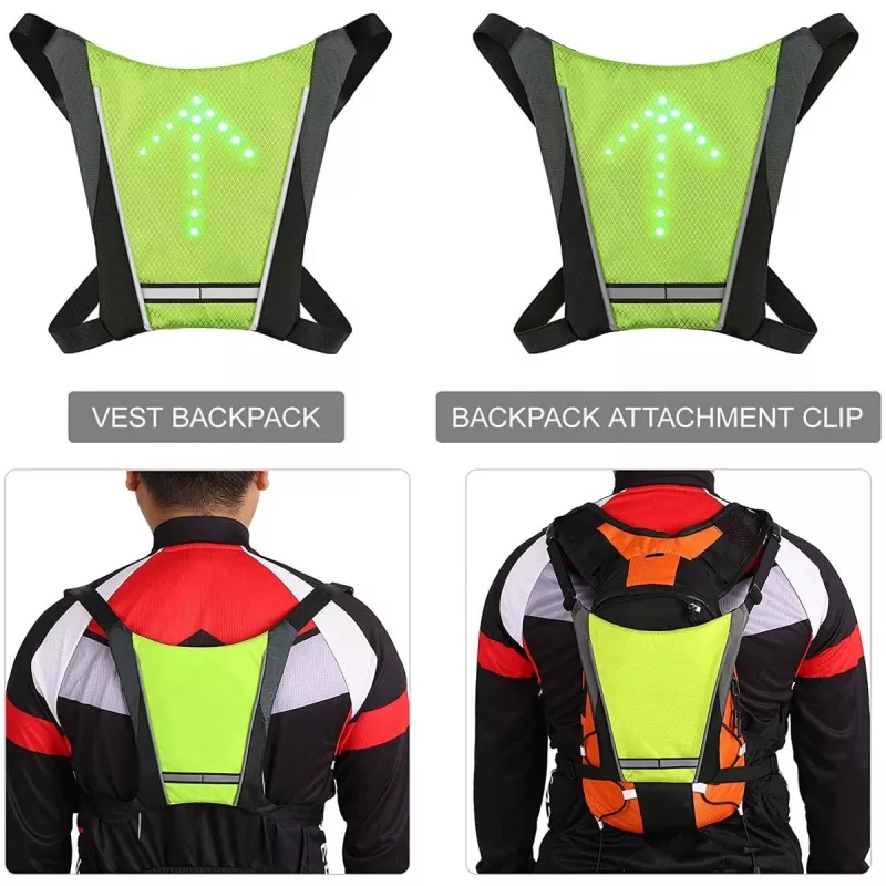 Maclean MCE420 gilet di sicurezza con luce LED
