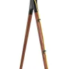 LogiLink BP0078 supporto TV da pavimento, 49-70 pollici, 4 gambe in legno di noce, 40 kg, nero