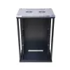 Rack da parete Extralink armadio rackmount 18U 600x600 nero con serratura a chiave