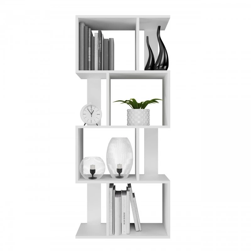 Scaffale FIESTA 4P 59,5x30x140 cm, bianco