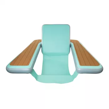 Extralink sedia lettino gonfiabile per acqua, 122 x 112 x 10 cm