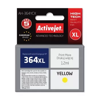 Activejet AH-364YCX inchiostro (sostituto per HP 364XL CB325EE; Premium; 12 ml; giallo)