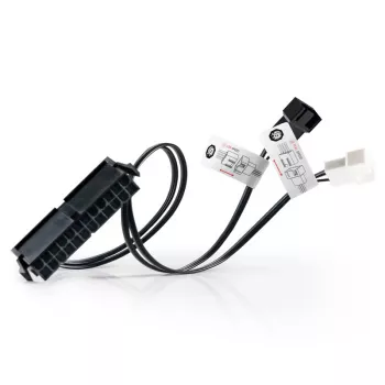 BitsPower 24‑Pin ATX bridge/tester con connessione ventola — BPTA‑PSC‑SOC