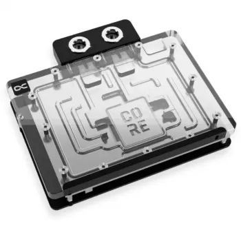 Backplate Alphacool 10260 alluminio cromo rame nero 154 mm