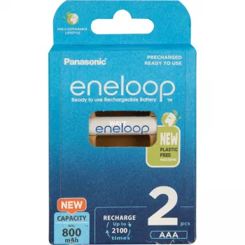 Batterie ricaricabili PANASONIC ENELOOP AAA 800 mAh 2 pz. (BK-4MCDE/2CP)