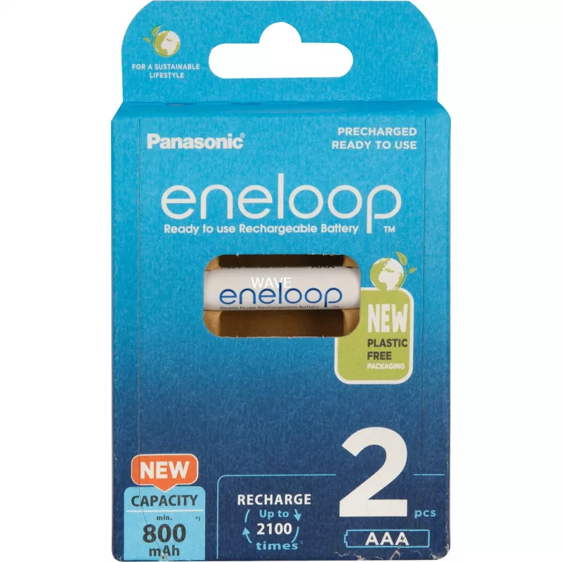 Batterie ricaricabili PANASONIC ENELOOP AAA 800 mAh 2 pz. (BK-4MCDE/2CP)
