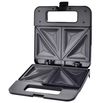 Sandwich maker ESPERANZA PARMIGIANO 1000 W – 4 sandwich, nero, piastre antiaderenti