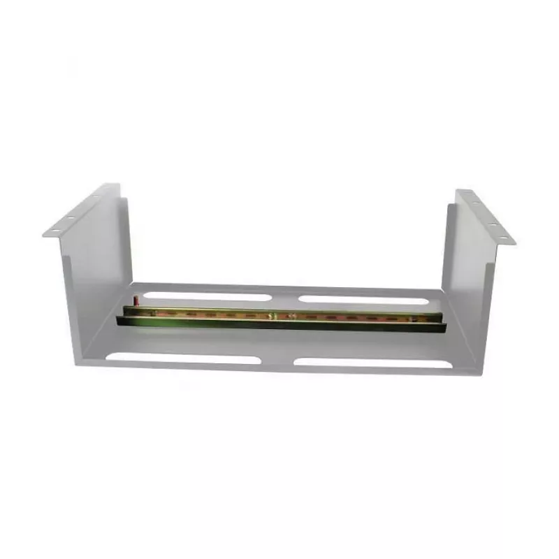Supporto per dispositivi ALLNET per guida DIN/dispositivi su guida DIN T150mm/5HE grigio chiaro montaggio frontale