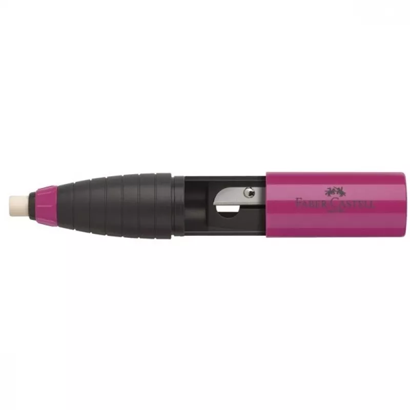 FABER-CASTELL gomma e temperamatite combo berry-blu