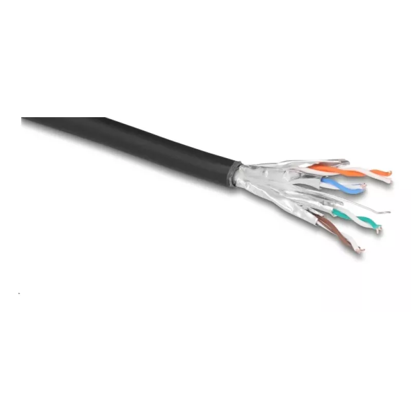 Cavo di rete DeLOCK 80597 nero Cat6a U/FTP 50m