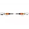 DeLOCK - cavo HDMI - HDMI (M) su HDMI (M) - 50 cm - tripla schermatura - nero, oro - supporto 8K
