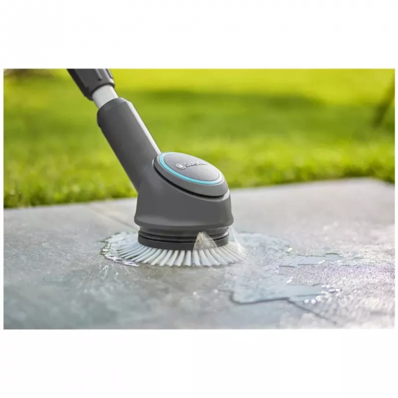 Spazzola a disco soft GARDENA, per multireiniger AquaBrush a batteria, spazzola lavante (grigio/turchese)