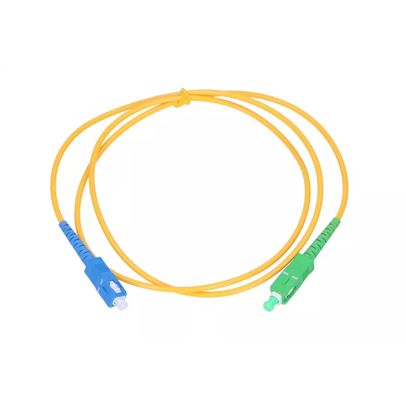 Cavo patch Extralink SC/APC - SC/UPC monomodale G.652D, simplex, guaina 3 mm, 3 m