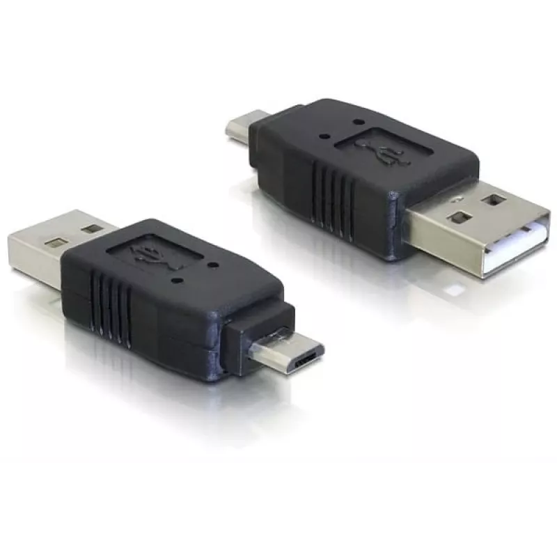 Adattatore USB Micro-B maschio su USB 2.0 A maschio DeLOCK 65036 nero