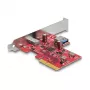 Scheda DeLOCK PCI Express x4 USB 10 Gbps Type-C Type-A Low Profile