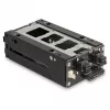 Delock - Rack di memoria mobile - vano sottile - da 5,25 a 2 x 2,5 (da 13,3 cm a 2 x 6,4 cm) - nero (47019)