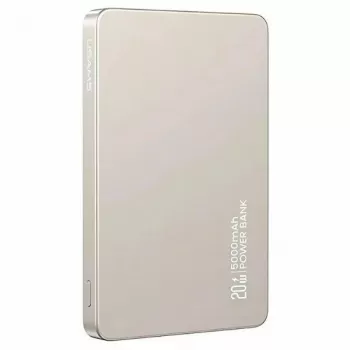 PowerBank 5000mAh 20W induzione MagSafe titanio
