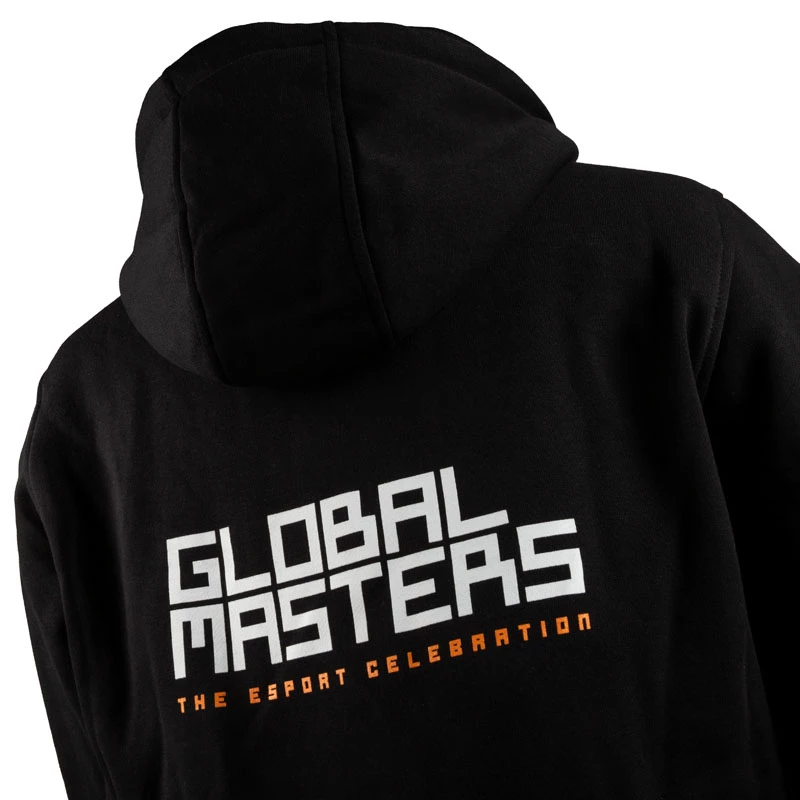 Felpa con cappuccio Global Masters GM Logo - nero (M)