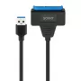 Cavo interfaccia SAVIO SATA su USB 3.1 Gen 1 AK-68, connettore femmina SATA su connettore maschio USB-A, 5 Gbit/s, 0,25 m, nero