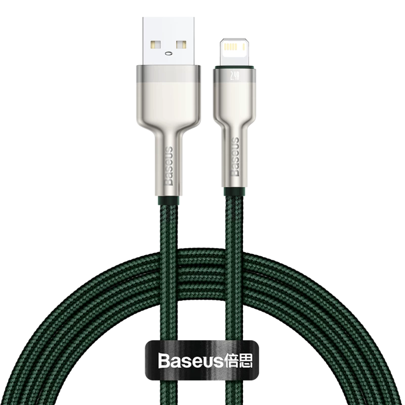 Cavo USB-A a Lightning Baseus 1 m, verde