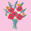 Set da colorare Ravensburger CreArt — Bouquet di papaveri (Set creativo, Modello 25519)