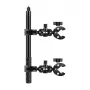 Supporto per moto e bici Puluz PU495B — due morsetti e selfie stick estensibile da 150 cm