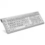 Tastiera Logickeyboard LKB-LPRNTBW-AJPU-DE Office USB QWERTZ tedesco multicolore