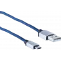 Cavo USB ShiverPeaks BS14-50029 2m USB A Micro-USB B blu