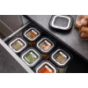Set di 4 contenitori ermetici e impilabili GEFU G-12806, contenitori per alimenti, riutilizzabili