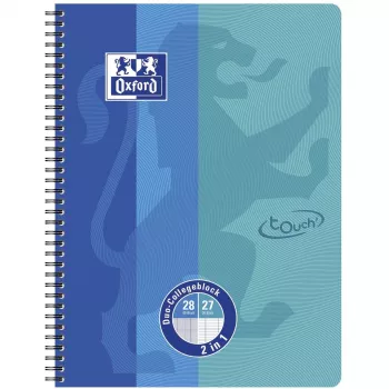 Quaderno Oxford 400101422 A4+ 80 fogli blu