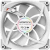 Ventola per case Montech AX120 120mm PWM ARGB, confezione da 3, bianco
