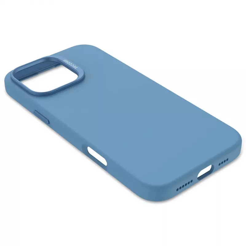 Decoded D25IPO16PMBCS9AE AntiMicrobial cover posteriore in silicone per iPhone 16 Pro Max, azzurra